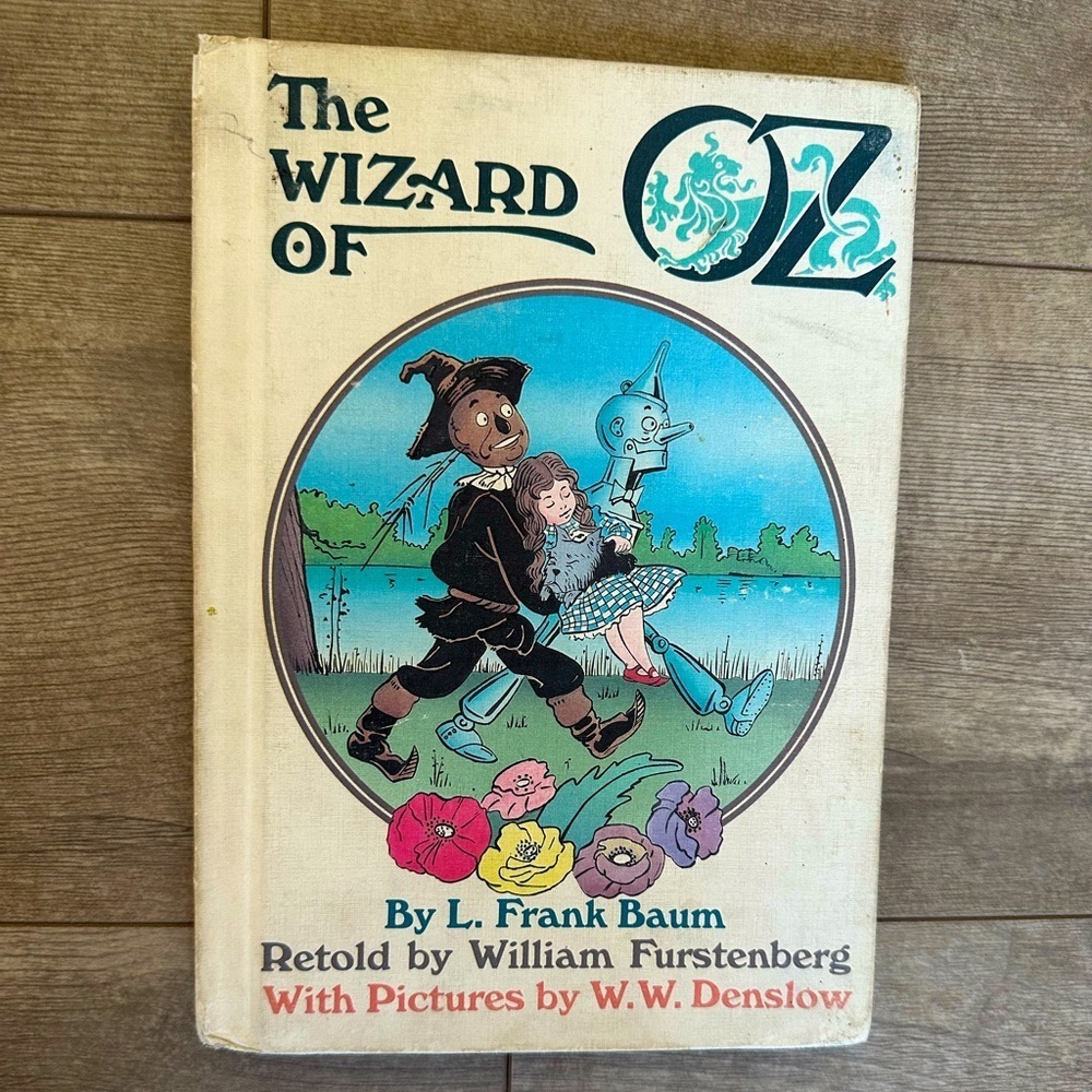 Vintage The Wizard of Oz L. Frank Baum, retold by William Furstenberg book